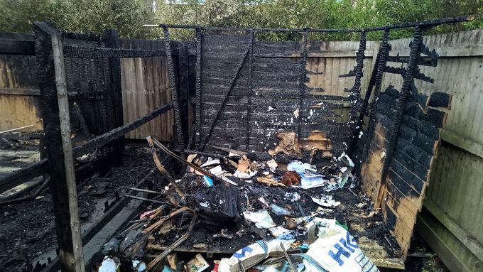 A fire damage clean up job in Coventry